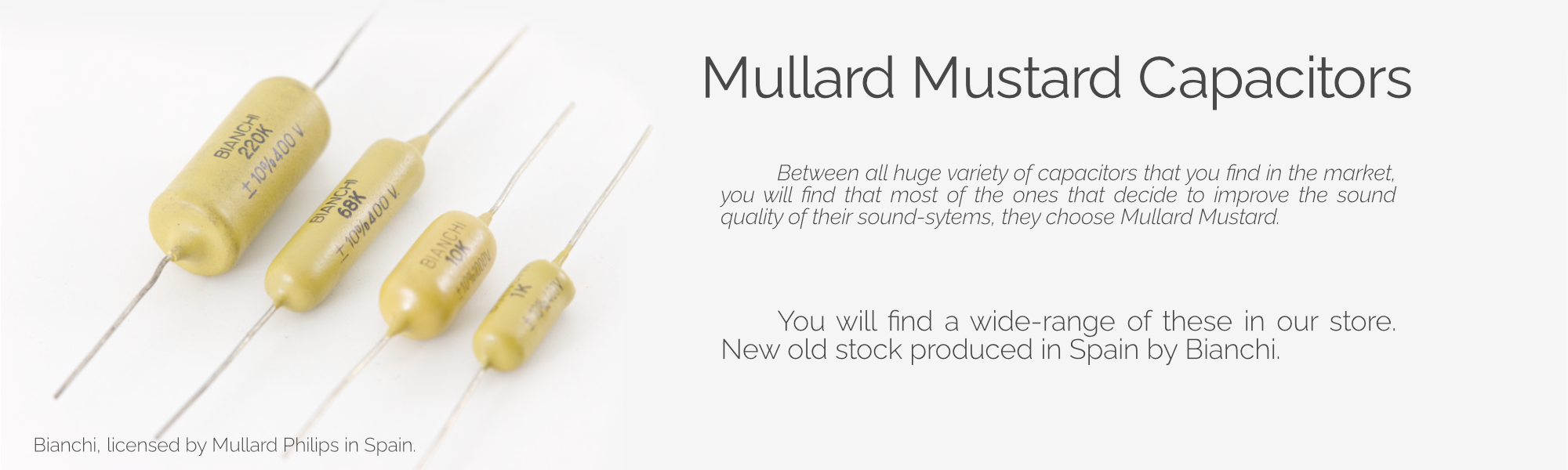 Mullard Mustard Capacitors